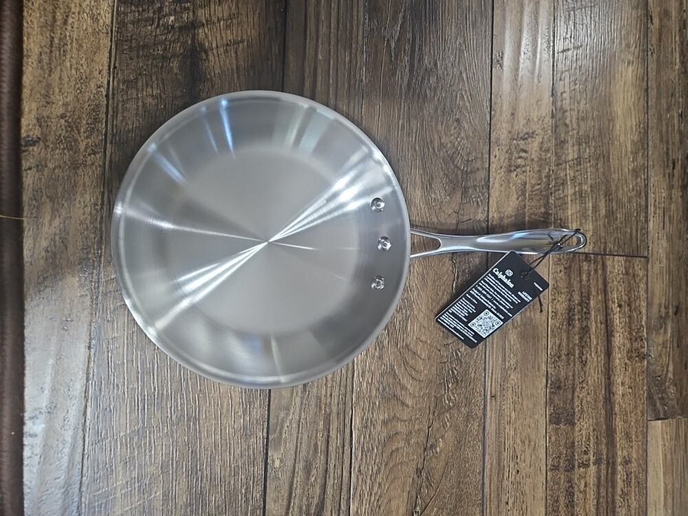 8 inch NEW CALPHALON 1388 FRYING PAN SKILLET ALL STAINLESS SAUTÉED OMELET PAN